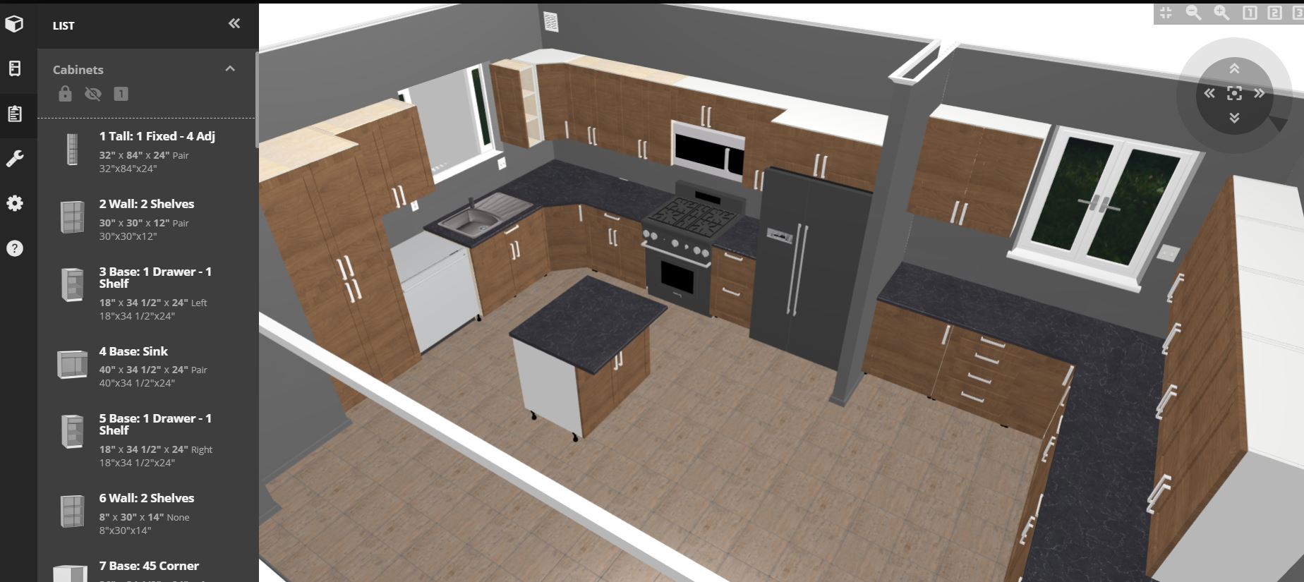 drag and drop kitchen design