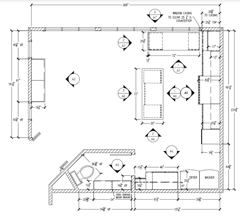 cad drawing of cabinets